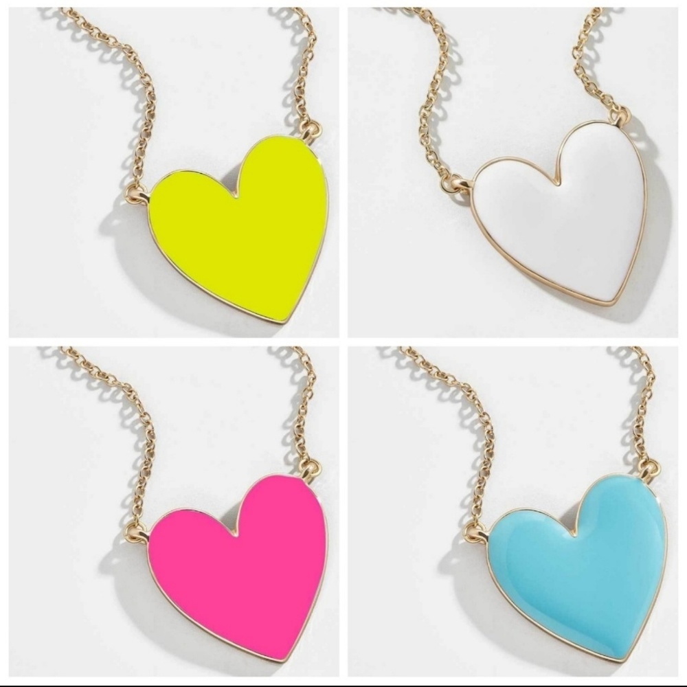 LAST 1! Enamel Heart Necklace